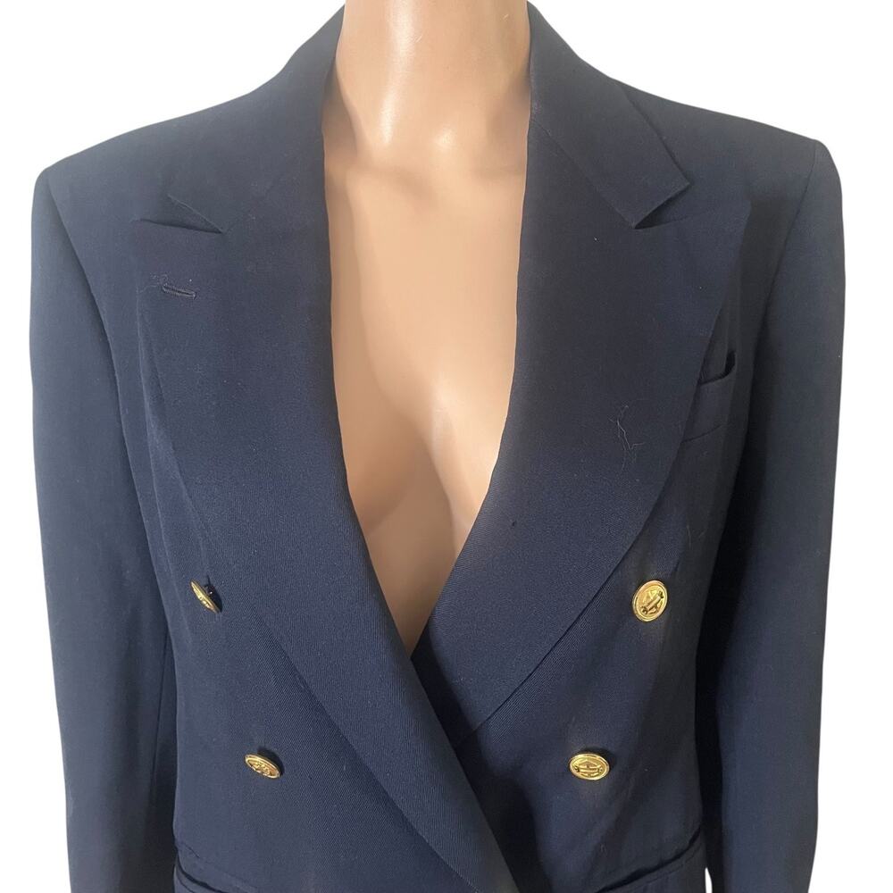 Freeberg Nordstrom Double-Breasted Blazer Womens Size 8 100% Wool - Picture 6 of 10